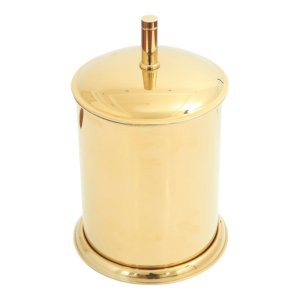 Luxury Gold-Plated Bathroom Trash Can – 8526