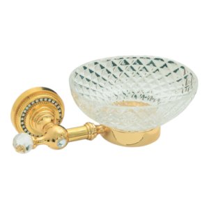 Wall-Mounted Gold Soap Dish