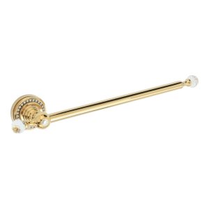Wall-Mounted Gold Paper Towel Bar