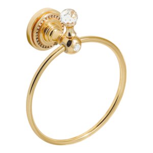 Gold Ring Towel Holder