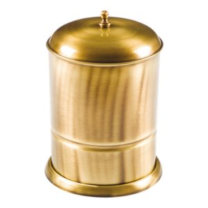 Antique Metal Trash Can