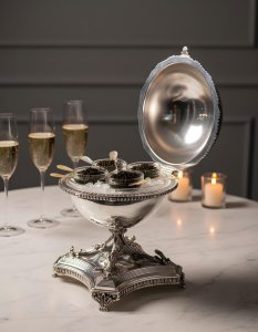 Multi Bowl Dome Caviar Stand