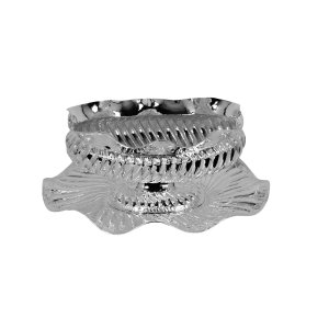 Handmade Brass Sugar Bowl with Decorative Tray