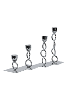 Handmade Brass Candlestick Holder Set