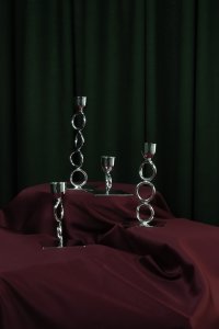 Handmade Brass Candlestick Holder Set