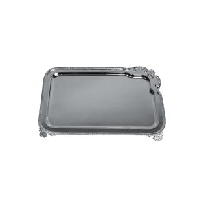 Handmade Brass Footed Serving Tray