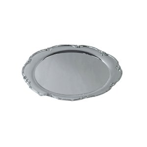 Handmade Brass Oval Footed Serving Tray