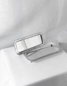 Handmade Brass Rectangular Serving Tray