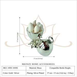 Handmade Brass Egg Server with Lid