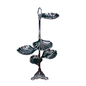 Handmade Brass Multi Tier Dessert and Macaron Stand