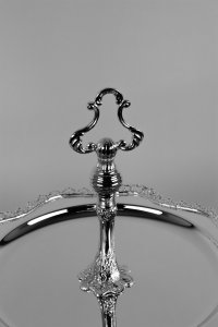 Handmade Brass Two Tier Serving Stand