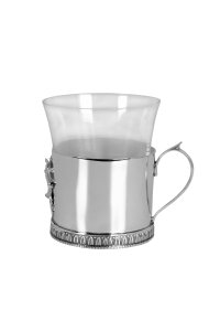 Handmade Brass Glass Tea Cup Holder