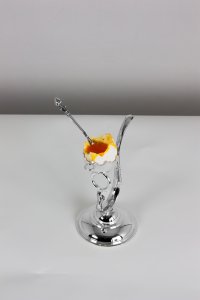 Handmade Brass Egg Cup with Spoon