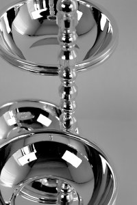 Handmade Brass Three Bowl Serving Stand