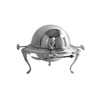 Handmade Brass Caviar Server with Lid and Spoon