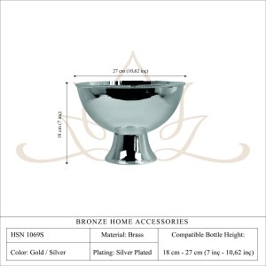 Handmade Brass Pedestal Fruit Bowl