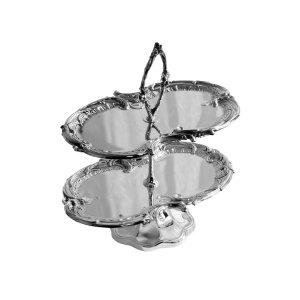 Handmade Brass Three Tier Serving Stand