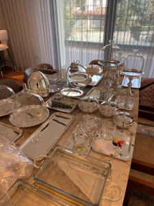 80 Pieces Tableware Set, Full Bundle Brass Serving Collection