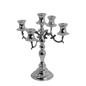 Handmade Brass 5 Arm Candelabra Candle Holder