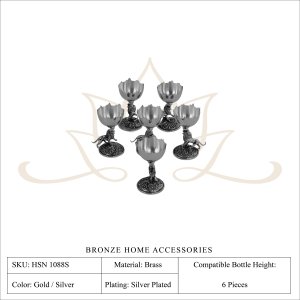 Handmade Brass Egg Cup Set of 6