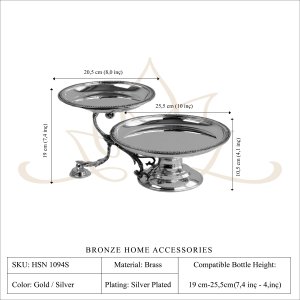 Handmade Brass Tiered Cake Stand