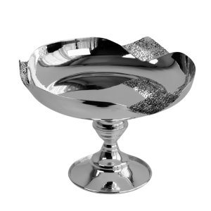Handmade Brass Serving Bowl with Pedestal
