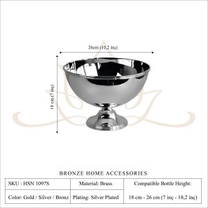 Handmade Brass Fruit Bowl with Pedestal