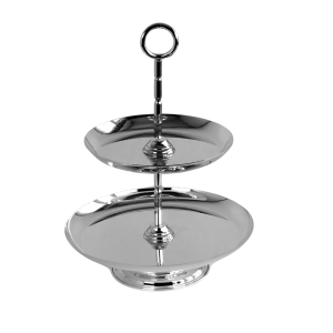 Handmade Brass 2 Tier Cake Stand