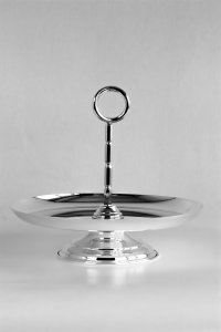 Handmade Brass Single Tier Cake Stand