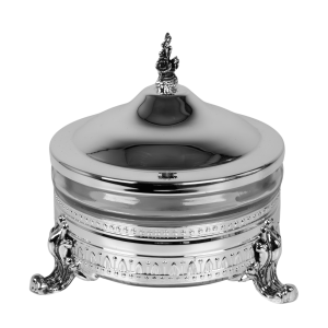Handmade Brass Sugar Bowl with Lid