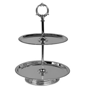 Handmade Brass 2-Tier Cake Stand