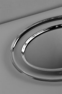 Handmade Brass Large Oval Serving Tray