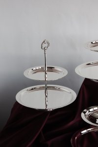 Handmade Brass 2-Tier Cake Stand